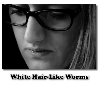 White Hair Like Worm Under My Skin